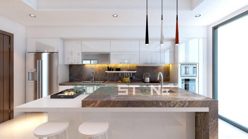 Tuyển tập + 23 mẫu đá ốp bàn bếp đẹp cho Thiết kế nội thất căn hộ